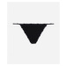 Spodná Bielizeň Karl Lagerfeld Mini Logo G-String Black