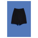 WOMEN'S SHORTS L-SH-4017 BLACK