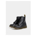 Čierne kožené členkové topánky Dr. Martens 1460