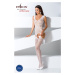 Passion BS062 white - Bodystocking Farba: Biela