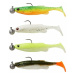 Savage Gear Fat Minnow T-Tail RFT Darkwater Mix 10,5 cm 11 g-10 g Gumová nástraha