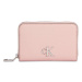 Calvin Klein Jeans Malá dámska peňaženka Minimal Monogram M Zip Around T K60K611970 Ružová