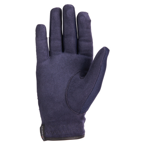 Detské jazdecké rukavice Basic námornícky modré FOUGANZA