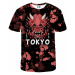 Aloha From Deer Tokyo Oni T-Shirt TSH AFD937 Červená farba