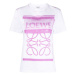 LOEWE Logo Pink White tričko