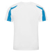 Just Cool Detské športové tričko Contrast Cool T - Biela / modrá
