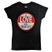 The Beatles Tričko Vintage I Love The Beatles Womens Black