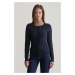 SVETER GANT STRETCH COTTON CABLE CARDIGAN EVENING BLUE