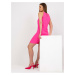 Fluo pink mini dress on hangers RUE PARIS