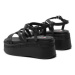 Tommy Jeans Sandále Tjw Strappy Wedge Sandal EN0EN02516 Čierna