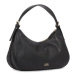 Tommy Hilfiger Kabelka Crest Leather Hobo AW0AW15866 Čierna