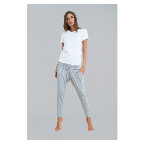 Grey long trousers - melange Italian Fashion