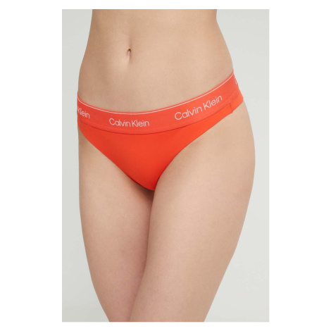 Brazílske nohavičky Calvin Klein Underwear červená farba