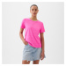 Tričko GAP Crewneck Tee Standout Pink