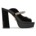 Kurt Geiger Šľapky Duke Platform Peep Toe 9559200309 Čierna