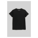 Tričko Karl Lagerfeld Rhinestone Logo T-Shirt Čierna