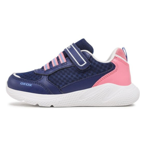 Geox Sneakersy J Sprintye Girl J26FWA0BC14C4290 S Tmavomodrá