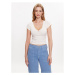 BDG Urban Outfitters Tričko BDG AIMEE POINTELLE TOP 76468321 Biela Slim Fit