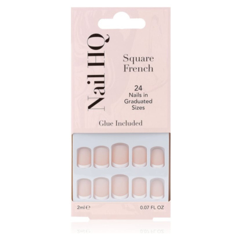 Nail HQ Square French umelé nechty