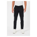 36952 Dewberry Gabardine Cotton Slim Fit Chino Mens Trousers-BLACK