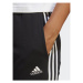 Adidas Teplákové nohavice Essentials 3-Stripes French Terry Cuffed Joggers IC8770 Čierna Slim Fi