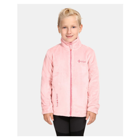Girls' fleece sweatshirt KILPI ERIN-J Light pink