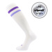 VOXX Retrana ponožky biele/fialové 1 pár 118893