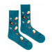 Modré vzorované ponožky Sýkorky