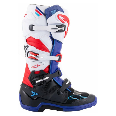 Alpinestars Tech 7 Boots Black/Dark Blue/Red/White Topánky