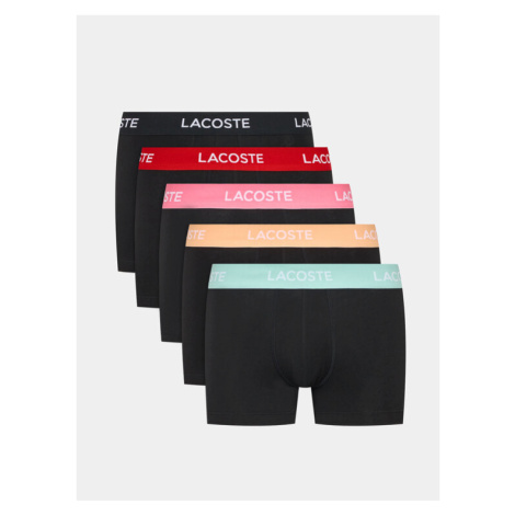 Lacoste Súprava 5 kusov boxeriek 5H5203 Čierna