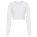 Just Ts Dámsky crop top JT016 Solid White