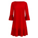Červené pohodlné dámské plisované šaty model 7520041 - numoco S