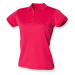 Henbury Dámske funkčné polo tričko H476 Bright Pink