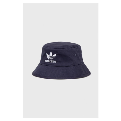 Klobúk adidas Originals Adicolor Trefoil Bucket Hat HD9710.M-SHANAV, tmavomodrá farba,