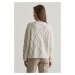 SVETER GANT TEXTURED KNIT C-NECK CREAM