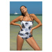 Radar swimsuit M-654 Black and white