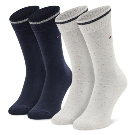 Tommy Hilfiger Ponožky - TH WOMEN SOCK 2P NEPPY GIFTING modré