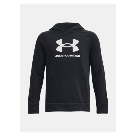 Čierna chlapčenská mikina s kapucňou Under Armour Rival