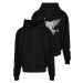 Doves Oversize zip-up hoodie black