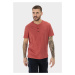 Tričko Camel Active Henley 1/2 Arm Faded Red