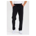 62819 Dewberry Straight Leg Back Pocket Detailed Sweatpants-BLACK