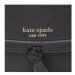 Kate Spade Kabelka Knott Pebbled Leather Flap Cro K6830 Čierna