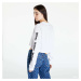 HUF Wheelie L/S Crop Tee White