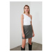 Trendyol Gray Pocket Detailed Tweed Skirt