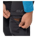 ČIERNE PÁNSKE TURISTICKÉ NOHAVICE JACK WOLFSKIN OVERLAND ZIP AWAY PANTS M 1506113-6000