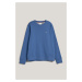 MIKINA GANT REG SHIELD C-NECK SWEAT VINTAGE BLUE