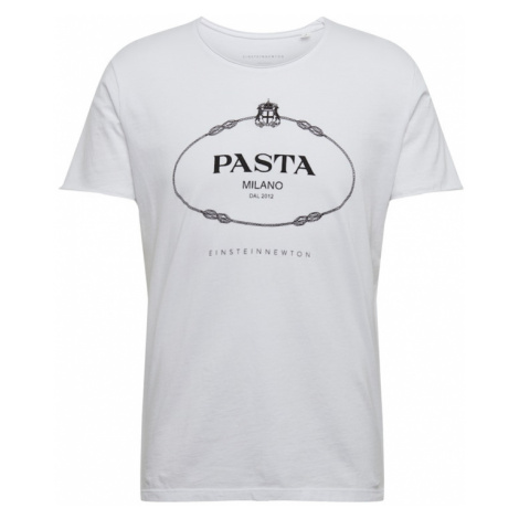 EINSTEIN & NEWTON Tričko 'Pasta T-Shirt Bass'  biela