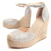 Leindia  87291  Espadrilky Strieborná