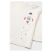 Detské bavlnené tričko s dlhým rukávom Mayoral béžová farba, s potlačou