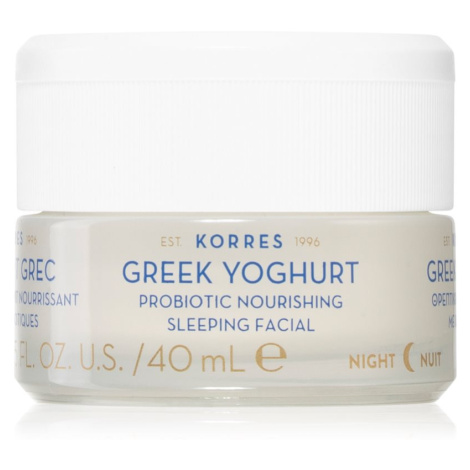 Korres Greek Yoghurt vyživujúci nočný krém s probiotikami